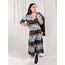 India Aditi Wrap Dress Mountain Stripe