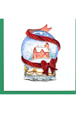 Vietnam Quilled Snow Globe Card, Vietnam