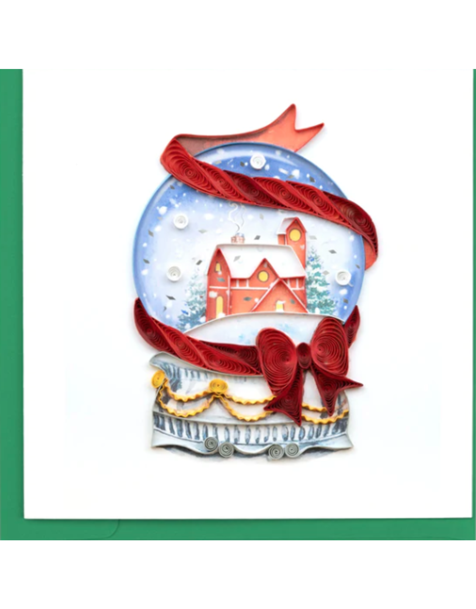 Vietnam Quilled Snow Globe Card, Vietnam
