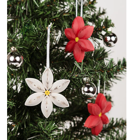 Vietnam Quilled Poinsettia Ornaments (set of 3), Vietnam