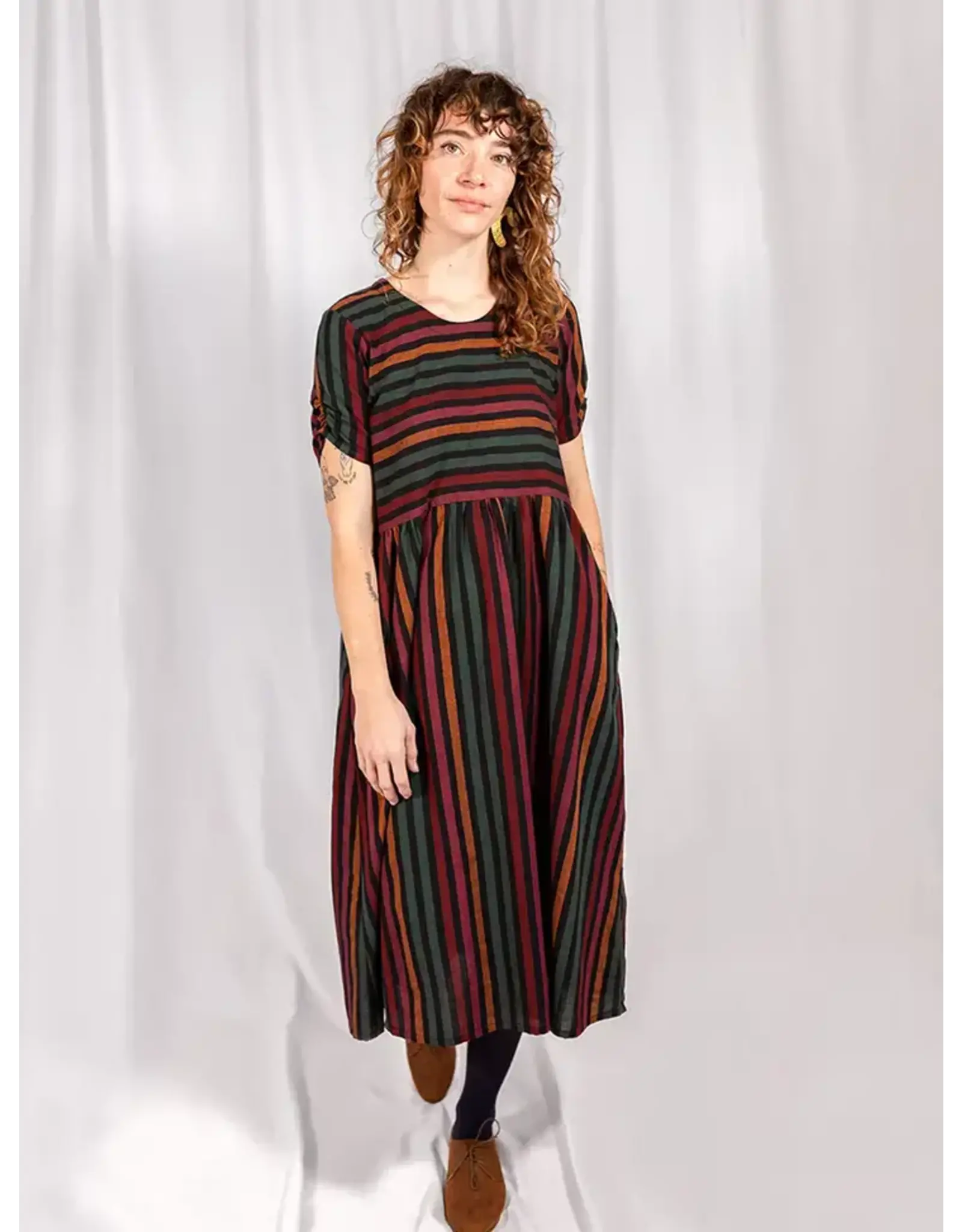 Nepal Kavita Sunset Stripe Dress, Nepal