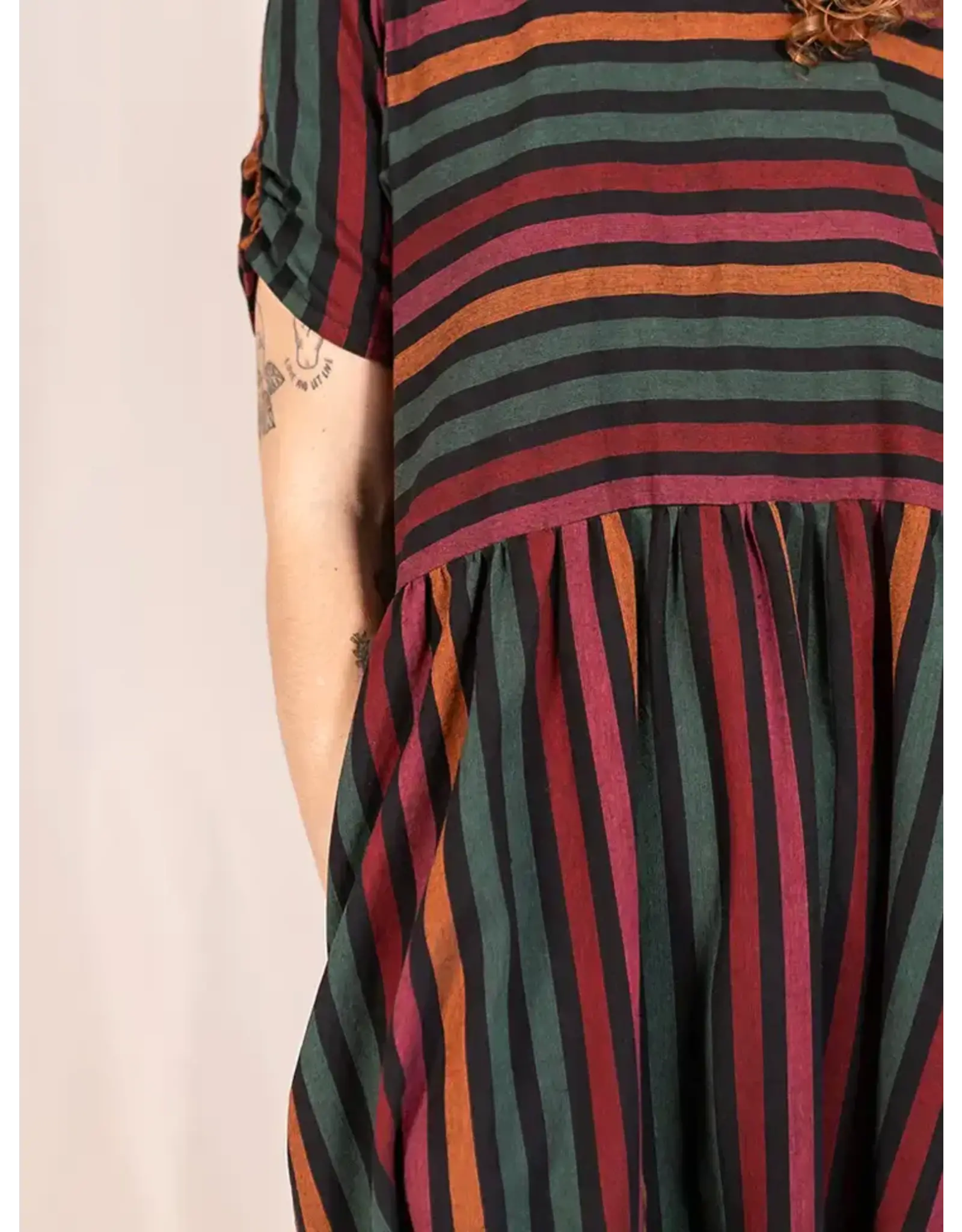 Nepal Kavita Sunset Stripe Dress, Nepal