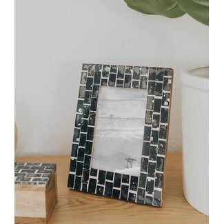 India CLEARANCE Sitaara Midnight Blue Tile Photo Frame (4x6)