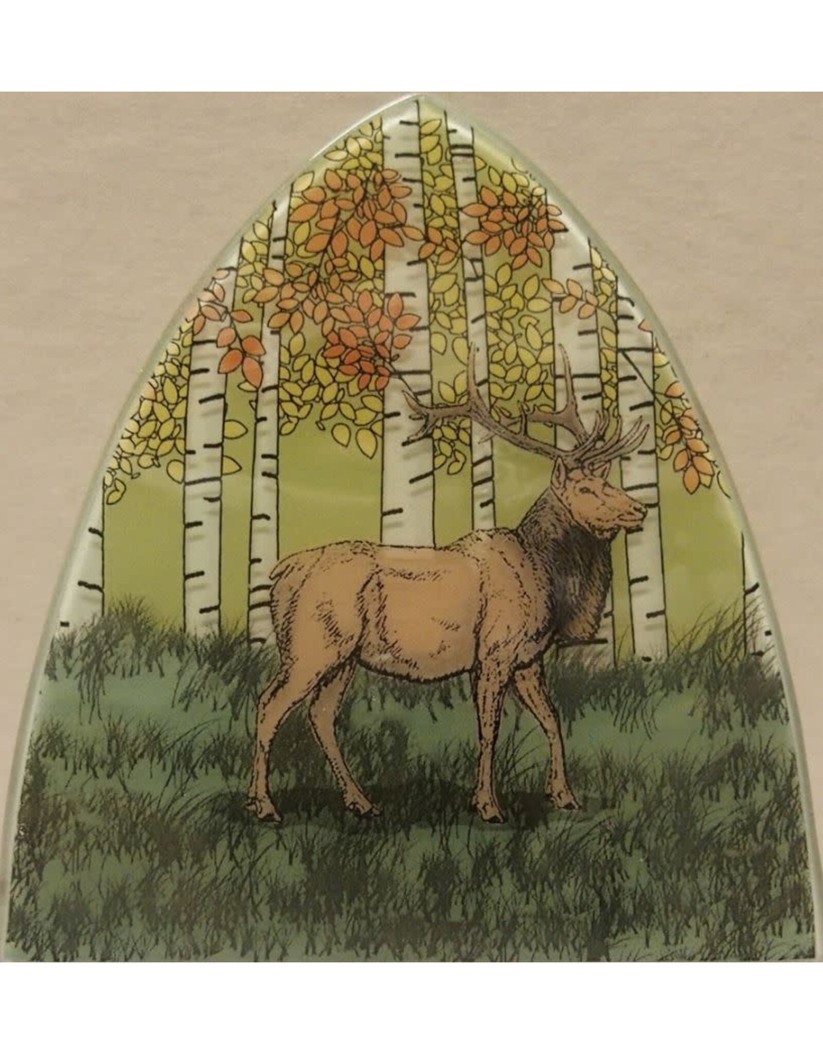 Ecuador Fused Glass Elk Nightlight, Ecuador