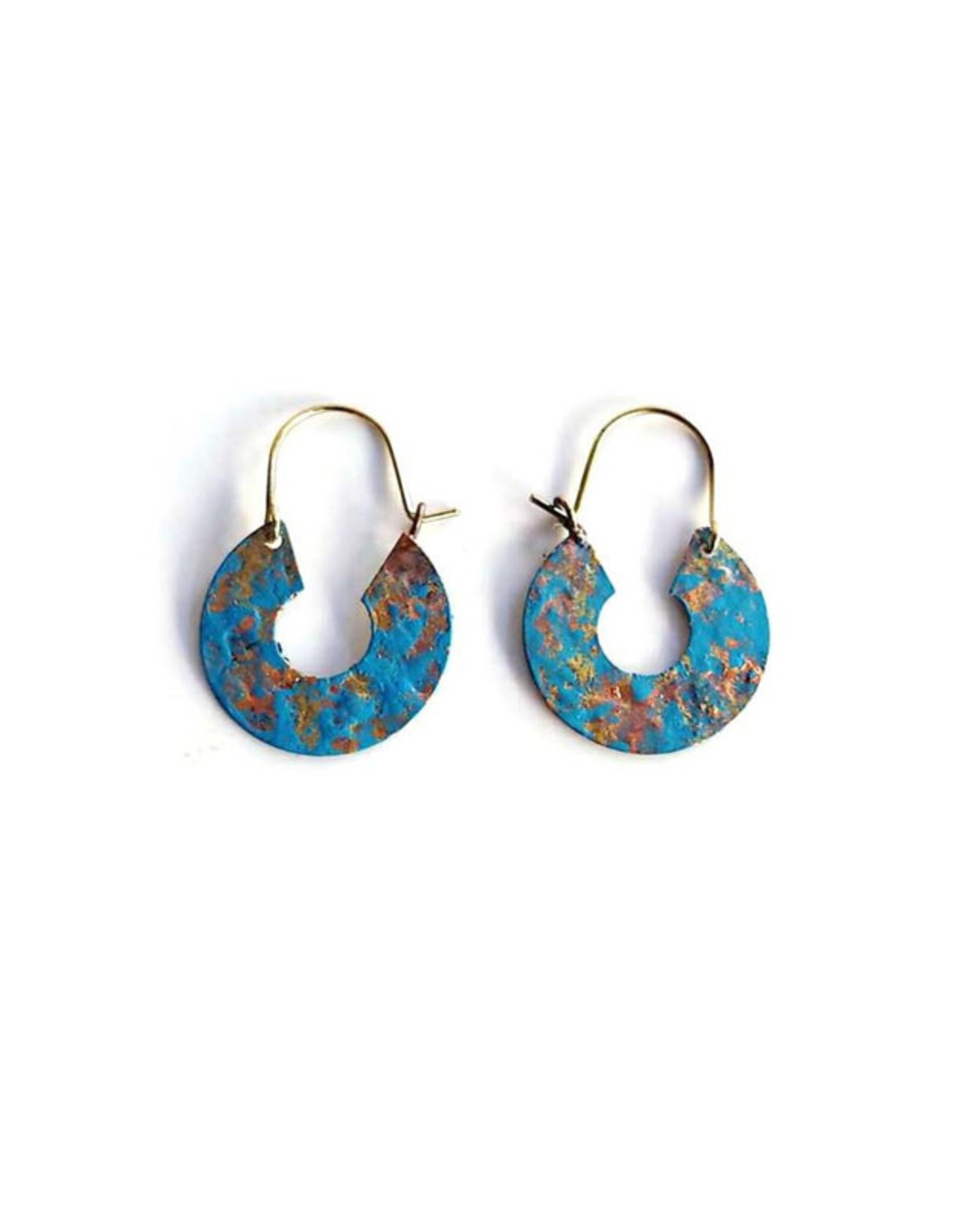 India Patina Hammered Hoops, India