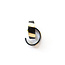Earrings  - Retro Horn & Brass Hoops