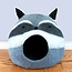 Nepal Felt Cat Cave - Raccoon