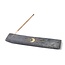 India Incense Holder - Indukala Moon Black Marble