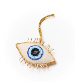 India Larissa Plush Evil Eye Ornament, India