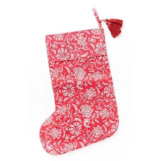 India Cotton Blockprint Stocking