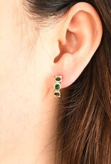 China Jubilee Emerald Green Hoop Earrings, China
