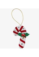 Thailand CLEARANCE Felt Traditional Candy Cane Ornament, Thailand