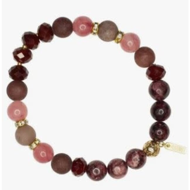 Amy Crystal & Stone Bracelet