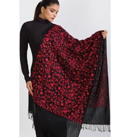 India Rani Embroidered Shawl, India