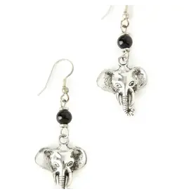 Kenya Tusker Elephant Earrings, Kenya