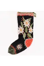 Nepal CLEARANCE Knit Christmas Stocking - Edelweiss, Nepal