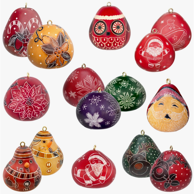 Christmas Mini Gourd Ornament