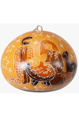 Peru Peace Nativity Gourd Ornament, Peru