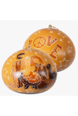 Peru CLEARANCE Peace Nativity Gourd Ornament, Peru