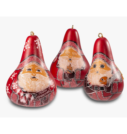 Peru Red Santa Gourd Ornament, Peru