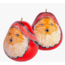 Santa Smile Mini Gourd Ornament