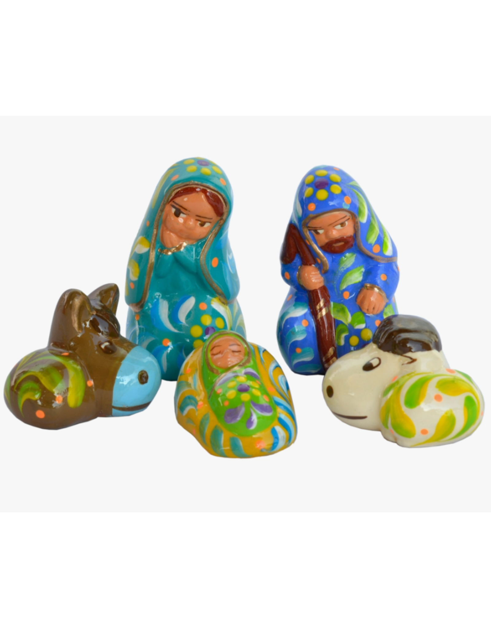 Peru Blue Confetti Nativity, Peru