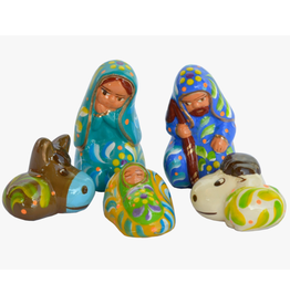 Peru Blue Confetti Nativity, Peru