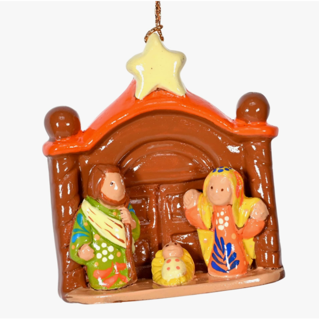 Ceramic Nativity Ornament