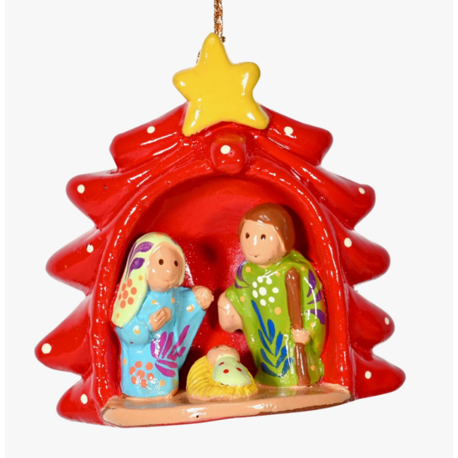 Ceramic Nativity Ornament