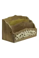 India CLEARANCE Ellora Letter Holder in Brown, India