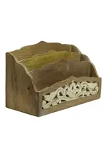 India Ellora Letter Holder in Brown, India