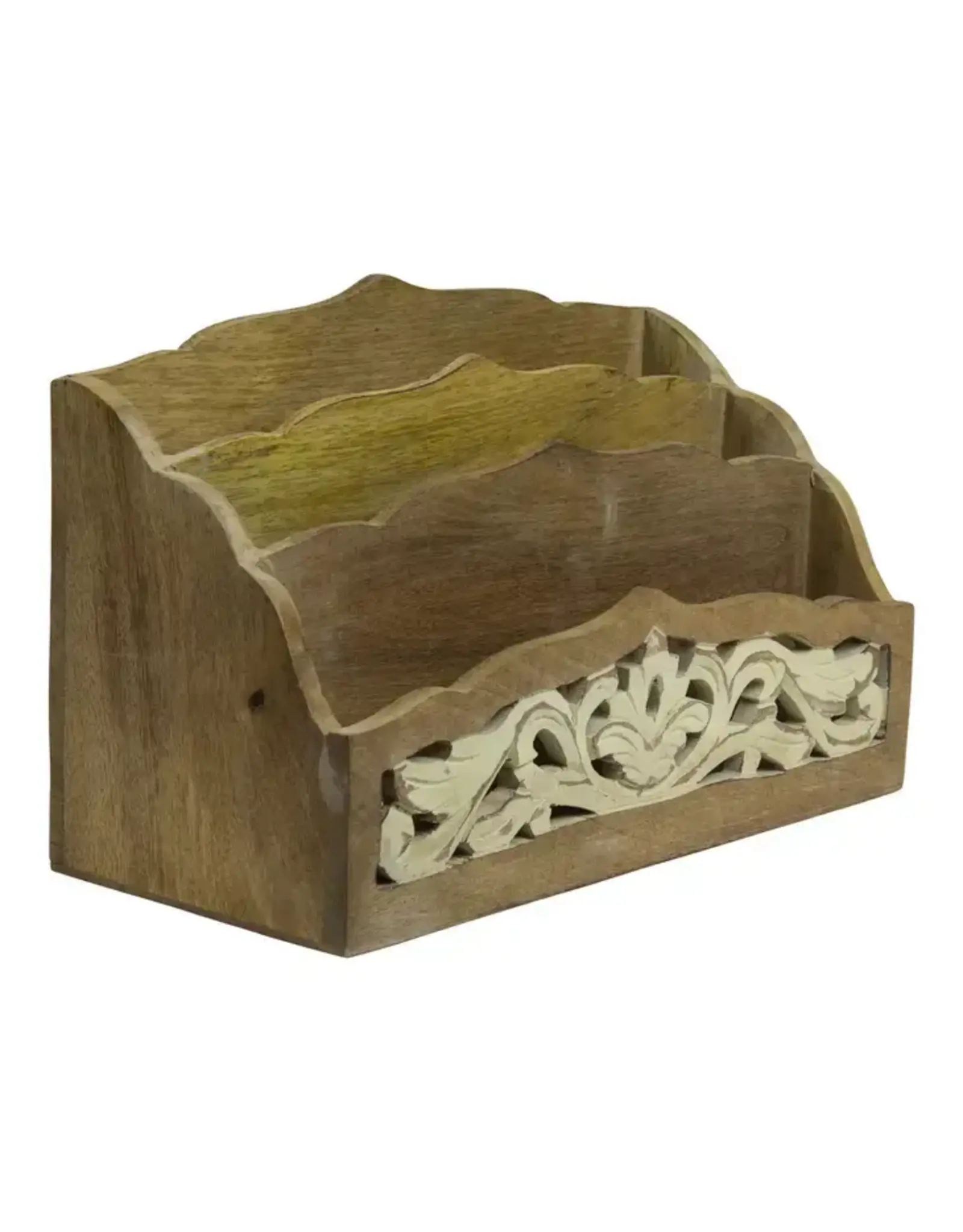 India CLEARANCE Ellora Letter Holder in Brown, India