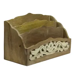 India CLEARANCE Ellora Letter Holder in Brown, India