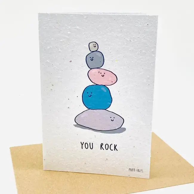 Plantable Note Card - You Rock