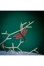 Guatemala Beaded Dragonfly Ornament, Guatemala