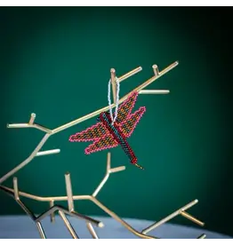 Guatemala Beaded Dragonfly Ornament, Guatemala