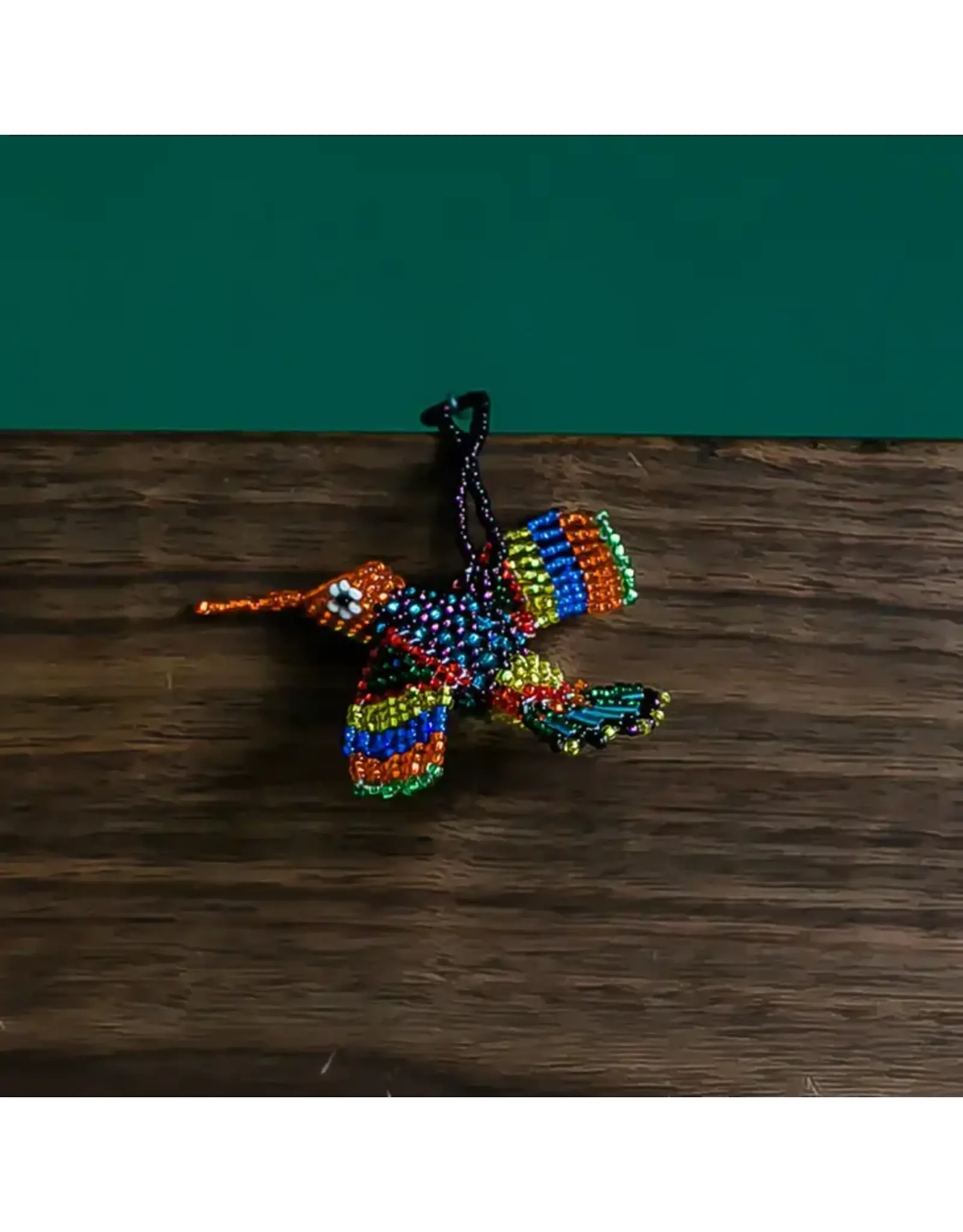 Guatemala Beaded Hummingbird Ornament - Small, Guatemala