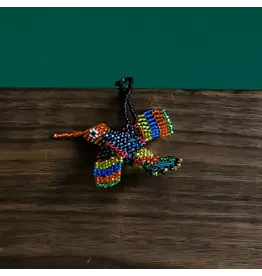 Guatemala Beaded Hummingbird Ornament - Small, Guatemala