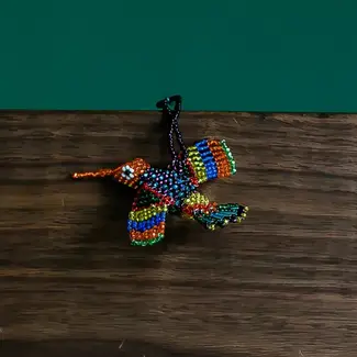 Guatemala Beaded Hummingbird Ornament - Small