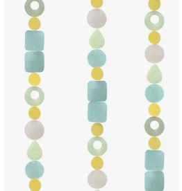 Indonesia Capiz Strand - Aqua Yellow