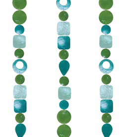 Indonesia Capiz Strand - Tide Pool Teal