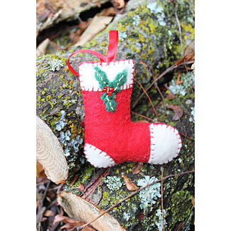 Nepal Felt Stocking Ornament