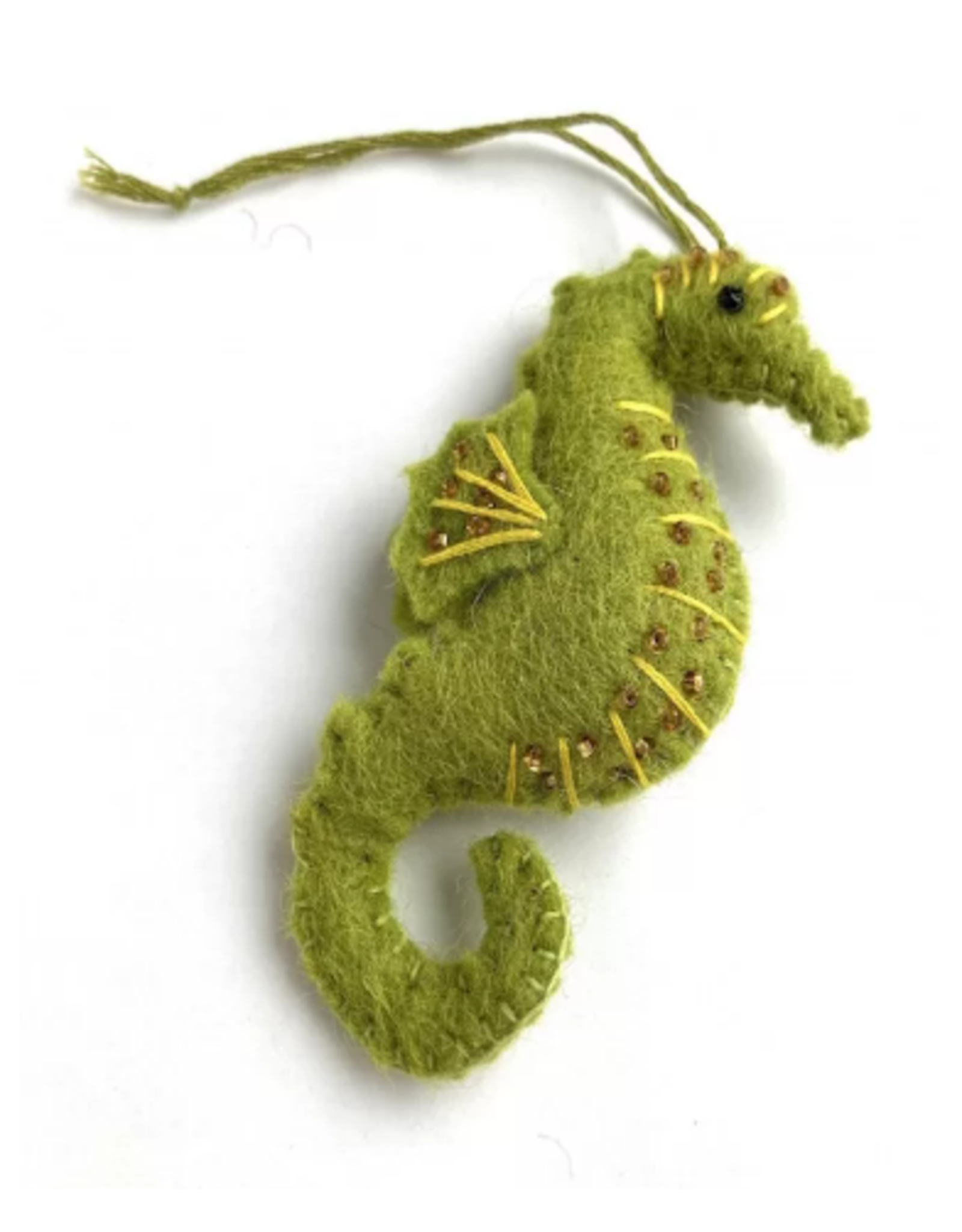 Nepal Felt Seahorse Ornament, Nepal