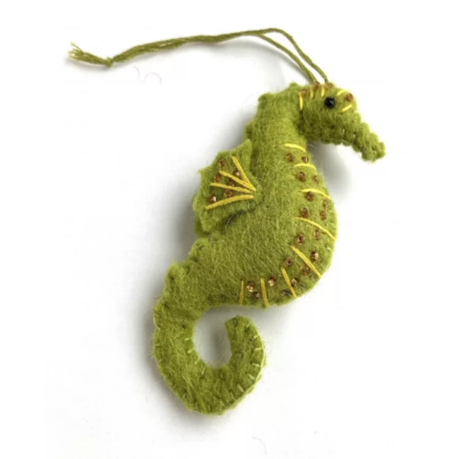 Felt Seahorse Ornament
