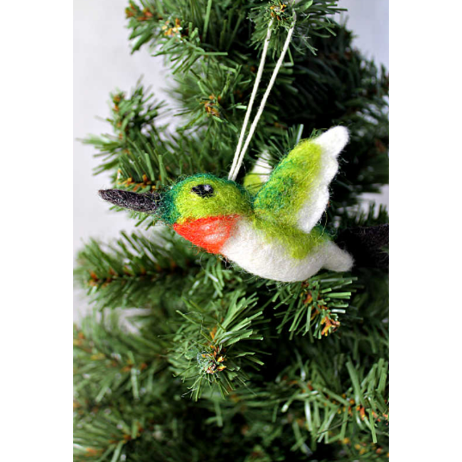 Felt Hummingbird Ornament