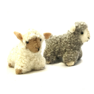 Nepal Felt Natural Sheep Ornament