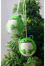 Nepal Felt Frog Ornament, Nepal