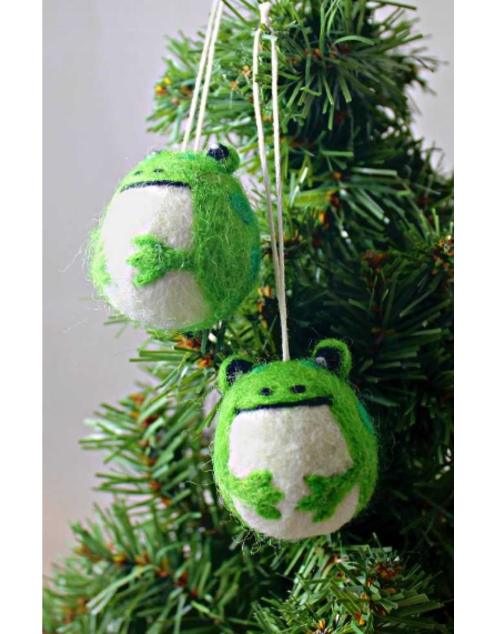 Nepal Felt Frog Ornament, Nepal