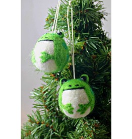 Nepal Felt Frog Ornament, Nepal