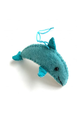 Nepal Felt Dolphin Ornament, Nepal